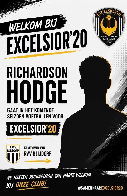 Richardson Hodge van RVV Blijdorp naar Excelsior'20